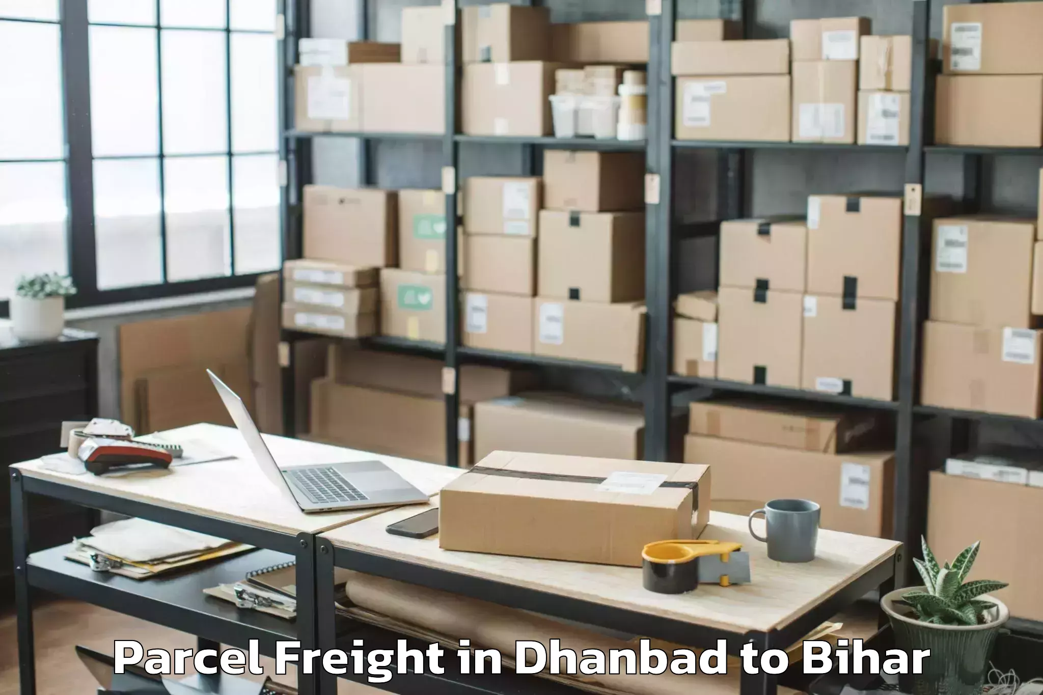 Dhanbad to Modan Ganj Parcel Freight